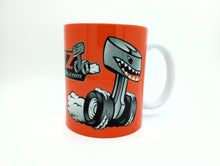 Load image into Gallery viewer, Blitz Cylinder Head Hot Rod 11oz White Ceramic Coffee Mug