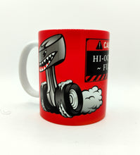 Load image into Gallery viewer, CAUTION-OCTANE FUEL 11oz Funny Hot Rod White Ceramic Coffee Mug