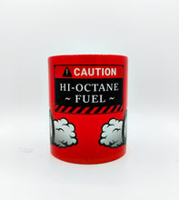 Load image into Gallery viewer, CAUTION-OCTANE FUEL 11oz Funny Hot Rod White Ceramic Coffee Mug
