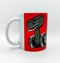 Load image into Gallery viewer, WARNING RACING FUEL ONLY 11oz Funny Hot Rod White Ceramic Coffee Mug
