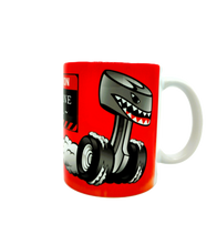 Load image into Gallery viewer, CAUTION-OCTANE FUEL 11oz Funny Hot Rod White Ceramic Coffee Mug
