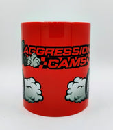 Aggression Hot Rod 11oz White Ceramic Coffee Mug